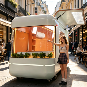 Camion de restauration mobile personnalisable avec équipement commercial pour la vente de pommes de terre frites sur la route - Product Image 1