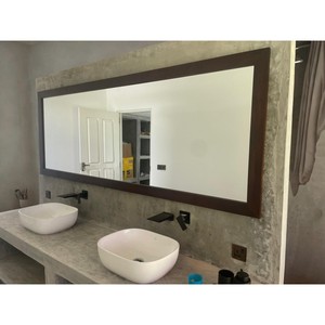 Teak Wood Wall <b>Mirror</b> Inlay Luxury Decorative - Product Image 3