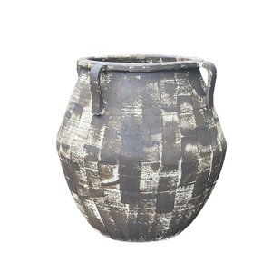 Jardinière en céramique émaillée artisanale vietnamienne pour l'extérieur, pots et jardinières de jardin avec étiquette personnalisée - Product Image 1