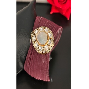 Classy Premium Quality Trendy Brass Gold Plated Single Openable Adjustable Bangles for Women & Girls for Wedding Collection - Product Image 2