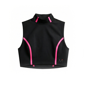 MALUZA INDUSTRIES Top Corto Premium de Invierno para Mujer, 100% Algodón, Tejido de Rizo, Manga con Estampado Puff, Logotipo Frontal, Transpirable - Product Image 1