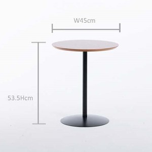 Table basse ronde moderne avec cadre en métal et MDF pour le salon, la chambre et l'hôtel - Product Image 3