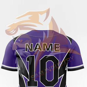 Maillots de baseball à la mode, design unique, impression par sublimation, logo d'équipe, nom, numéro, vente chaude - Product Image 5