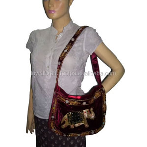 Handcrafted <b>Embroidery</b> Women’s Shoulder Bag Elegant Elephant Design Ethnic Embroidered Crossbody Bag for Women Fashionable - Product Image 5