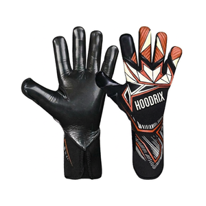 Reliable Training Goalie Mitts: 4mm Durable Latex, Flat Palm, Finger Support, Elastic Strap, Custom OEM Bulk Soccer Gear - Product Image 2