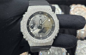 Aurexion Primeforge GA2100 Custom Iced Out Watch Metal <b>Case</b> Premium Stainless Steel Luxury CasiOak Conversion Kit gshock watch - Product Image 3