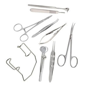 New Stainless Steel Large Animal Eye Surgery Kit of 7Pcs Manual CE Certified to Treat Eye Disorders in Animals by <b>Blush</b> Surgical - Product Image 1