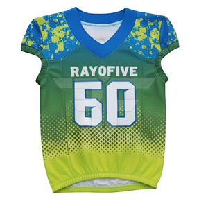 Compre Camisetas de Fútbol Americano, Tela de Malla Premium, Unisex, Colores Personalizados del Equipo, Camiseta de Fútbol Americano al por Mayor, Cosida - Product Image 2