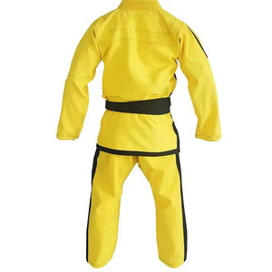 Uniforme de Jiu Jitsu más vendido, recién llegado, uniformes de BJJ hechos a medida, 100% algodón, color sólido, uniforme de BJJ para adultos con logotipo personalizado - Product Image 4