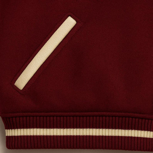Luxury <b>Men</b>’s Varsity Letterman <b>Jacket</b> Custom Logo and Chenille Embroidery Premium Streetwear Bomber <b>Jacket</b> - Product Image 3