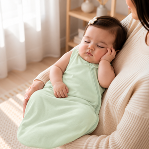 Baby Wearable <b>Sleeping</b> <b>Bag</b> 100% Cotton Sleeveless Zipper Newborn Infant Sleep Sack OEM ODM Manufacturer - Product Image 2