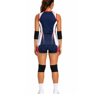 Maillot de volley-ball tendance pour femme, short de sport en polyester respirant, haute qualité, personnalisable, vente en gros, pour le jeu athlétique - Product Image 2