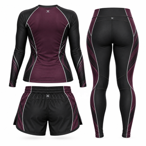 Vêtements de sport et d'arts martiaux pour femmes |   Blanc Marron Bleu Vert |   Fabricant OEM ODM |   Shorts Leggings Haut de Gamme | - Product Image 2