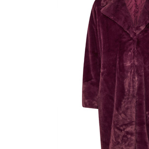 Manteau d'hiver pour femme, chaud et épais, en fourrure, à manches longues, boutonné, en coton et polyester, coupe décontractée, pour tous les jours - Product Image 5