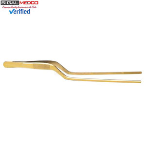 SIGAL MEDCO - Juego de 5 Pinzas de Cocina de Acero Inoxidable de Alta Calidad, Pinzas Largas Curvas y Puntiagudas, Utensilios para Cocinar y Asar a la Parrilla - Product Image 6