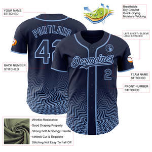 Maillot de baseball à marque privée, vêtements de sport professionnels, polyester 160 GSM, logo personnalisé, nom et numéro de l'équipe, idéal pour l'été - Product Image 3