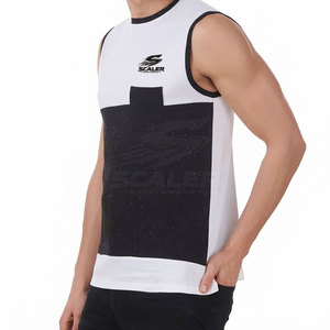 Cotton Jersey <b>Men</b> Gym <b>Singlet</b> Breathable Quick Dry Comfortable Sleeveless Top <b>for</b> Bodybuilding Training Running Exercise Casual - Product Image 2