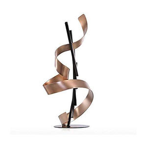 Sculpture minimaliste en aluminium en forme de ruban – Décoration tendance et moderne pour la maison et le bureau - Product Image 3