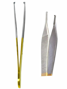Pinzas de Disección Manuales de Acero Inoxidable de Alta Calidad, Ligeras, con Mandíbulas Dentadas Longitudinalmente Rectas, 24 cm - Product Image 3