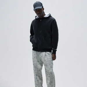 Sudadera con capucha premium con cremallera y estampado gráfico, cómoda y holgada, perfecta para ropa urbana y uso diario. - Product Image 1