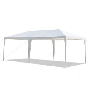Tenda per Matrimoni e Feste in Plastica Bianca da 6m con Struttura in Ferro Verniciato - Product Image 1
