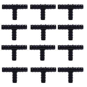 Conector en T de plástico de 16 mm y 20 mm para microirrigación, conector ajustable de manguera de goma para control de flujo de riego agrícola. - Product Image 5