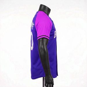 Maillots de baseball personnalisés en gros avec logo, pour jeunes, à motif uni, vêtements de sport, sublimation, fabriqués à un prix compétitif - Product Image 3