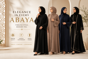 Abayas Árabes de Lujo, Ropa Modesta, Caftanes Elegantes de Verano, Vestidos con Mangas Cortas y Largo a Media Pantorrilla - Product Image 1