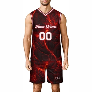 Comfortable Basket Ball Uniforms with Reinforced Stitching Breathable Athletic Jersey Outfit - Product Image 6