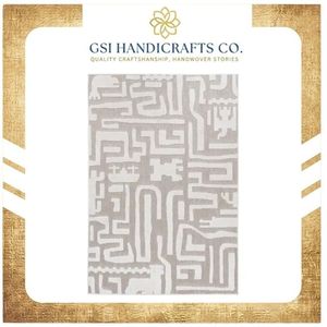 Newest Trending Abstract Pattern Rectangle Area <b>Rug</b> Modern Gray White Flat Weave Wool Acrylic Non-Slip <b>Living</b> <b>Room</b> Indoor Use - Product Image 2