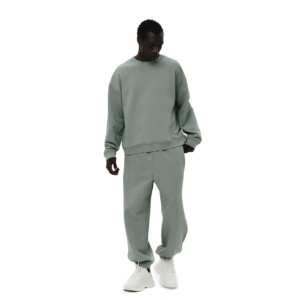 Conjunto Deportivo Premium de Cuello Redondo, Pantalones Deportivos, Algodón, Poliéster, Felpa, para Entrenamiento Atlético, Running, Fitness, Personalizado, OEM, Privado - Product Image 1