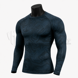 Camiseta de Compresión de Manga Larga Unisex Personalizada, Protección contra Rozaduras, Ropa Deportiva de Alto Rendimiento, Transpirable, Ecológica y de Secado Rápido - Product Image 3