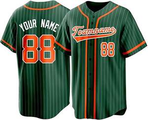 Camiseta de Béisbol Sublimada de Primera Calidad, Personalizable, Transpirable, Talla Grande, Manga Corta - Product Image 3