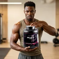Gainer de masse en poudre blanche pour la croissance musculaire et la gestion de l'énergie chez l'adulte, 5 lb, sans produits laitiers, suppléments sportifs, maltodextrine pure