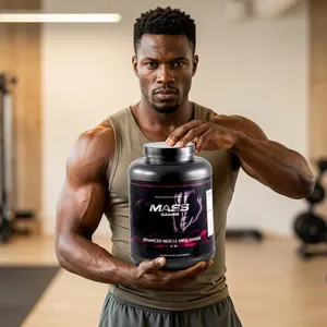 Gainer de masse en poudre blanche pour la croissance musculaire et la gestion de l'énergie chez l'adulte, 5 lb, compléments sportifs sans produits laitiers - Product Image 3