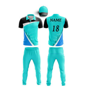 Conjunto de Uniforme de Cricket Sublimado Personalizado Reversible para Hombre, Camisetas con Cuello Camisero y Botones, Pantalones Unisex para Adultos, 100% Poliéster - Product Image 5