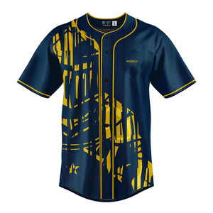 Servicio OEM alta calidad 100% poliéster hombres uniforme de béisbol conjunto logotipo personalizado ropa deportiva transpirable de talla grande al por mayor - Product Image 1