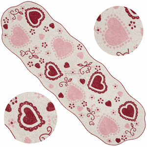 Luxury Royal Look Handmade Cotton <b>Table</b> <b>Runner</b> Beaded Embroidered Hotels Restaurants Weddings Perfect Decorative Item Gift Idea - Product Image 3