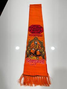 ผ้าคลุมไหล่พิมพ์ลายศาสนาฮินดูพร้อมพู่ห้อย - Product Image 3