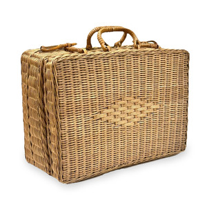 Bolso de mano para hombre, maleta de viaje con forma de baúl, maletas tipo cesta, gran oferta, maleta de equipaje de ratán natural - Product Image 1
