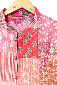 Nouveauté veste patchwork pour femmes vestes de travail avec patch indien fait main manteaux veste matelassée bohème pour femmes - Product Image 3