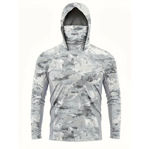 Oem Customized Fishing <b>Tshirt</b> High-quality Upf50+ Quick-drying Uv Fishing Hoodie <b>Long</b>-<b>sleeved</b> Performance Fishing Shirts For <b>Men</b> - Product Image 1