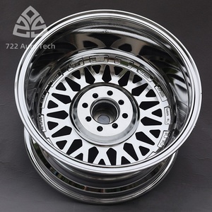 722Auto <span class=keywords><strong>BB</strong></span> Sport Jante en alliage large multi-rayons à déport profond pour voiture de tourisme, 15 16 17 18 19 pouces, 4X100/114.3 5X112/120, chromée - Product Image 5
