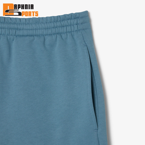 Wholesale Heavyweight 100% Polyester Casual Gym <b>Shorts</b> Sports <b>Fleece</b> Canvas Breathable Quick Dry Mid Waist 220g Front Solid <b>Men</b> - Product Image 2