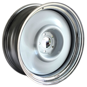 Nuovo Cerchio in Acciaio Cromato Bianco da 20 Pollici per Auto Classiche, 20x8J 20x9J 20x10J, PCD 5x114.3 5x120.65 5x127 5x139.7 6x139.7 - Product Image 1