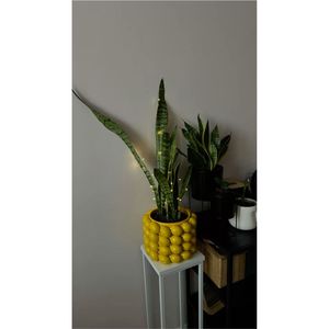 Vase en métal perlé de luxe, pot de fleurs en fer artisanal, centre de table décoratif moderne pour la maison, l'hôtel et les mariages - Product Image 6