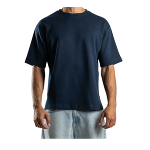 T-shirts Boxy Oversize Homme Personnalisés de Haute Qualité Nouvelle Collection Fitness Col Rond Décontracté 100% Coton Séchage Rapide Respirant Manches Courtes - Product Image 1