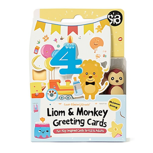 <b>Lion</b> & Monkey Greeting Cards Fun <b>Toy</b> Inspired Cards for Kids & Adults - Product Image 2
