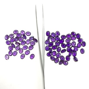 Igi พลอยอเมทิสต์ธรรมชาติขนาด6x8มม. อัญมณีทรงรีแบบหลวมได้รับการรับรองคุณภาพสูงขายส่งเป็นจำนวนมาก - Product Image 2