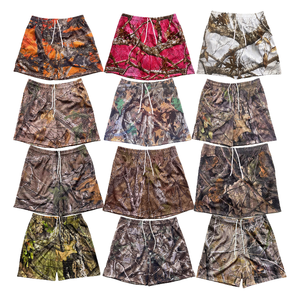 High-quality Manufacturer Shenghua Full-print Polyester 5-inch Double-<b>layer</b> Custom Youth Men's Solid Mesh <b>Mid</b> Drawstring - Product Image 4